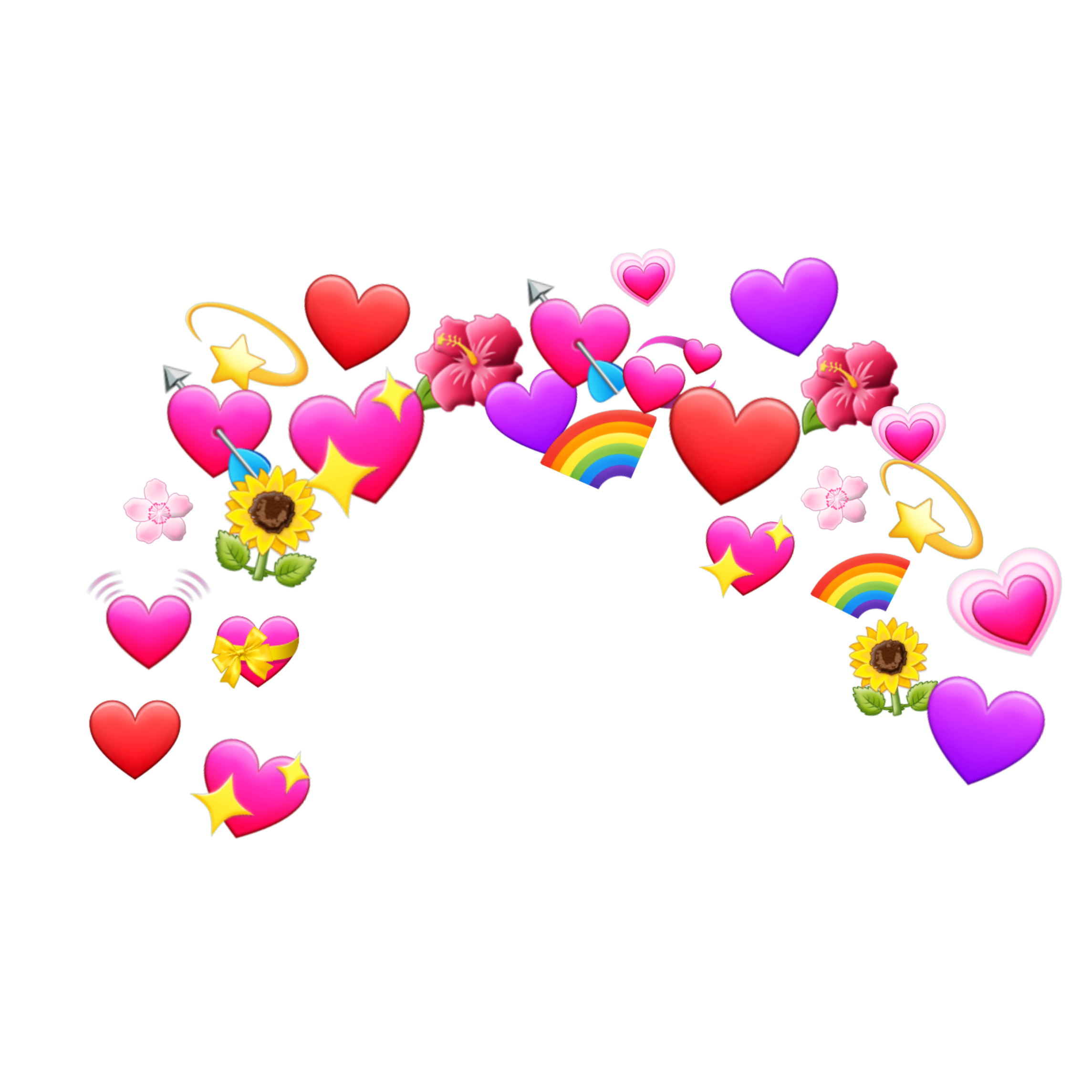 samsung emojis heart flowers star sticker by @khaotictrash