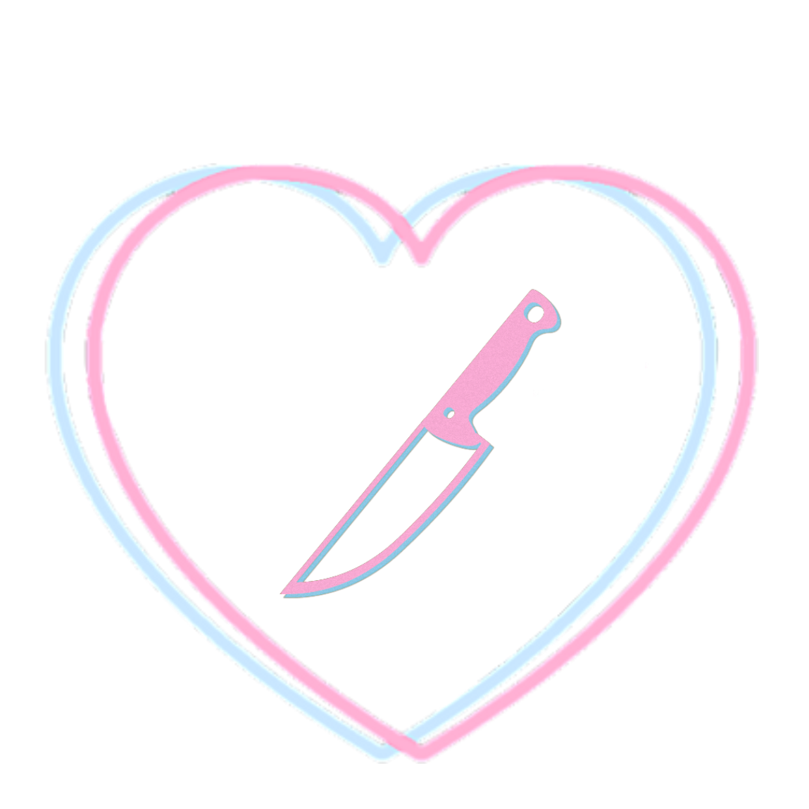 pastel kawaii yamikawaii knife sticker by massivelegennddd