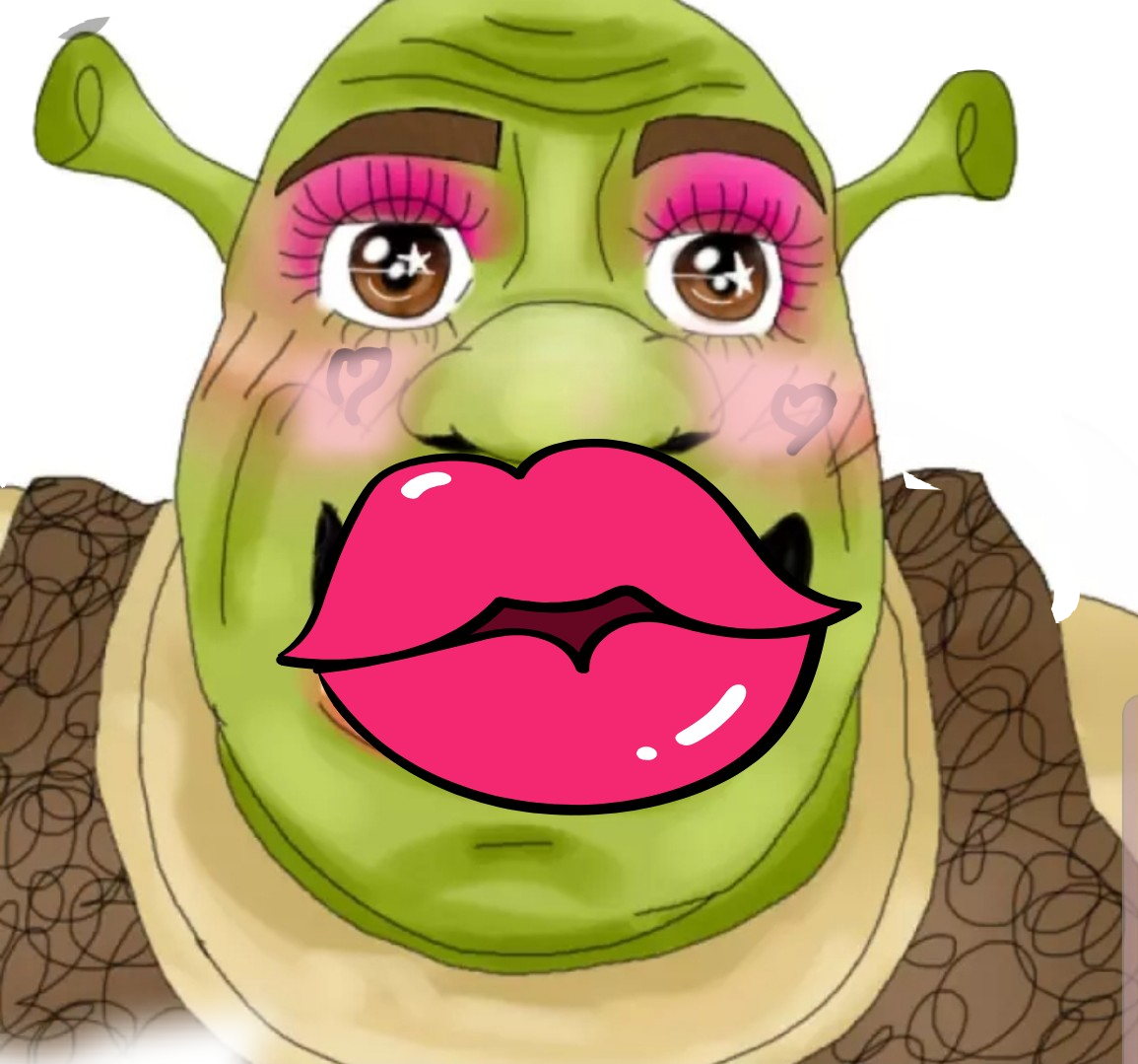 This visual is about sticker shrek egirl freetoedit #sticker #shrek #egirl.