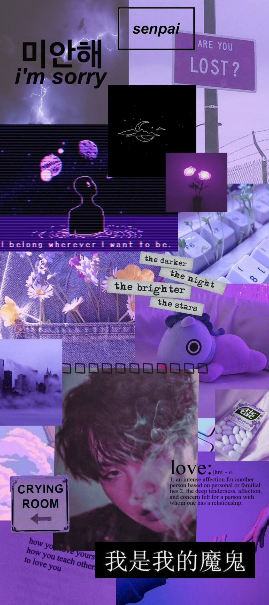 Bts Suga Wallpaper Aesthetic Purple Image By Sara