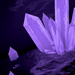 purple astheic freetoedit crystals rocks