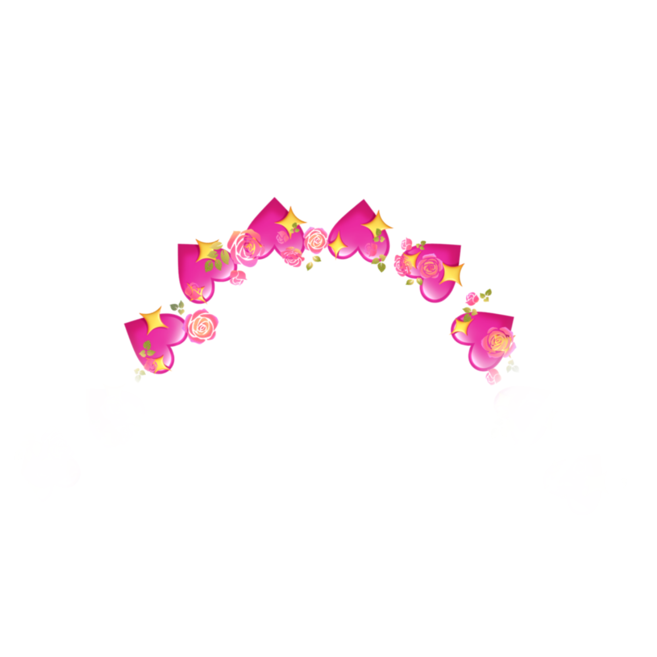 heart hearts crown heartcrown emoji sticker by @snmyart