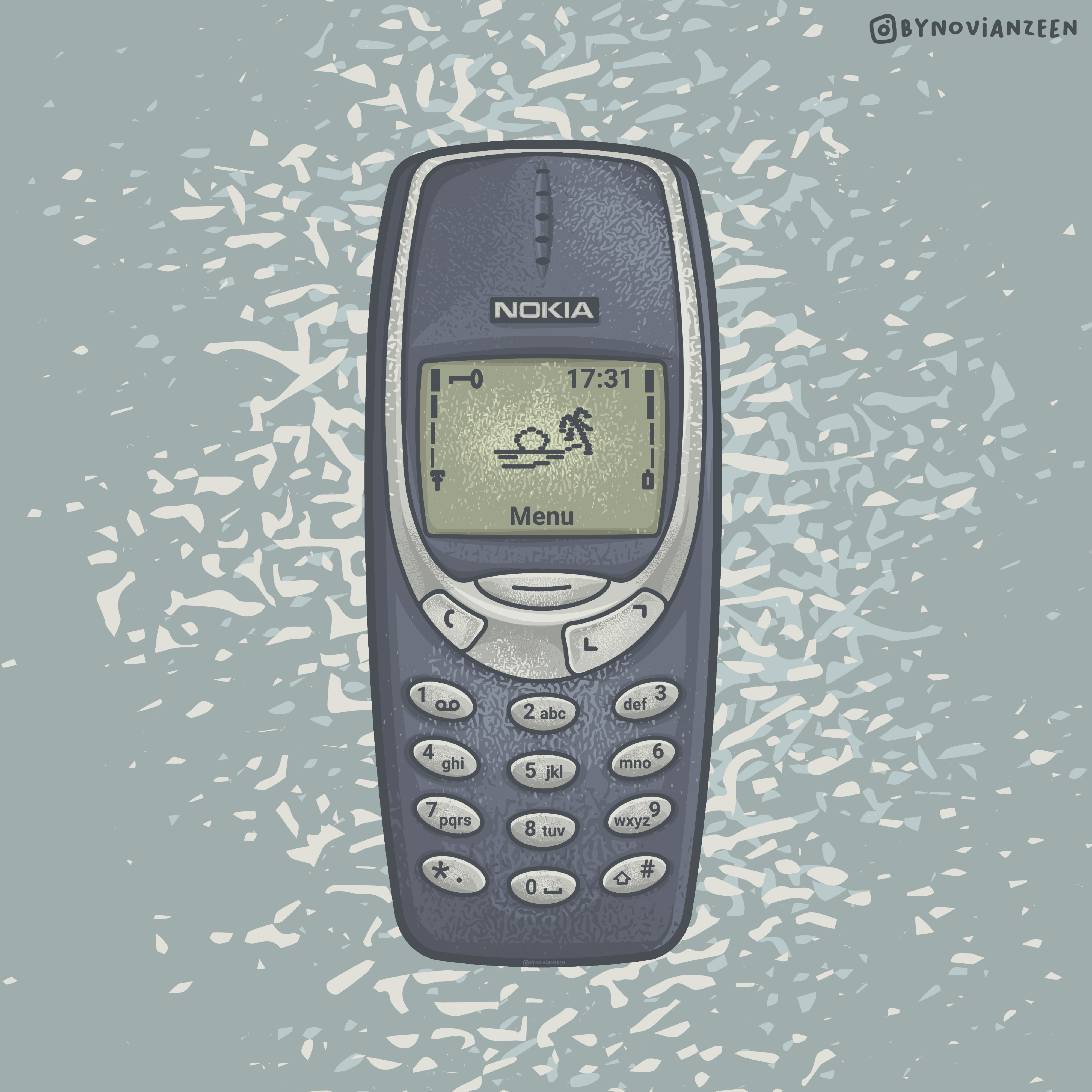 Нарисовать нокиа 3310