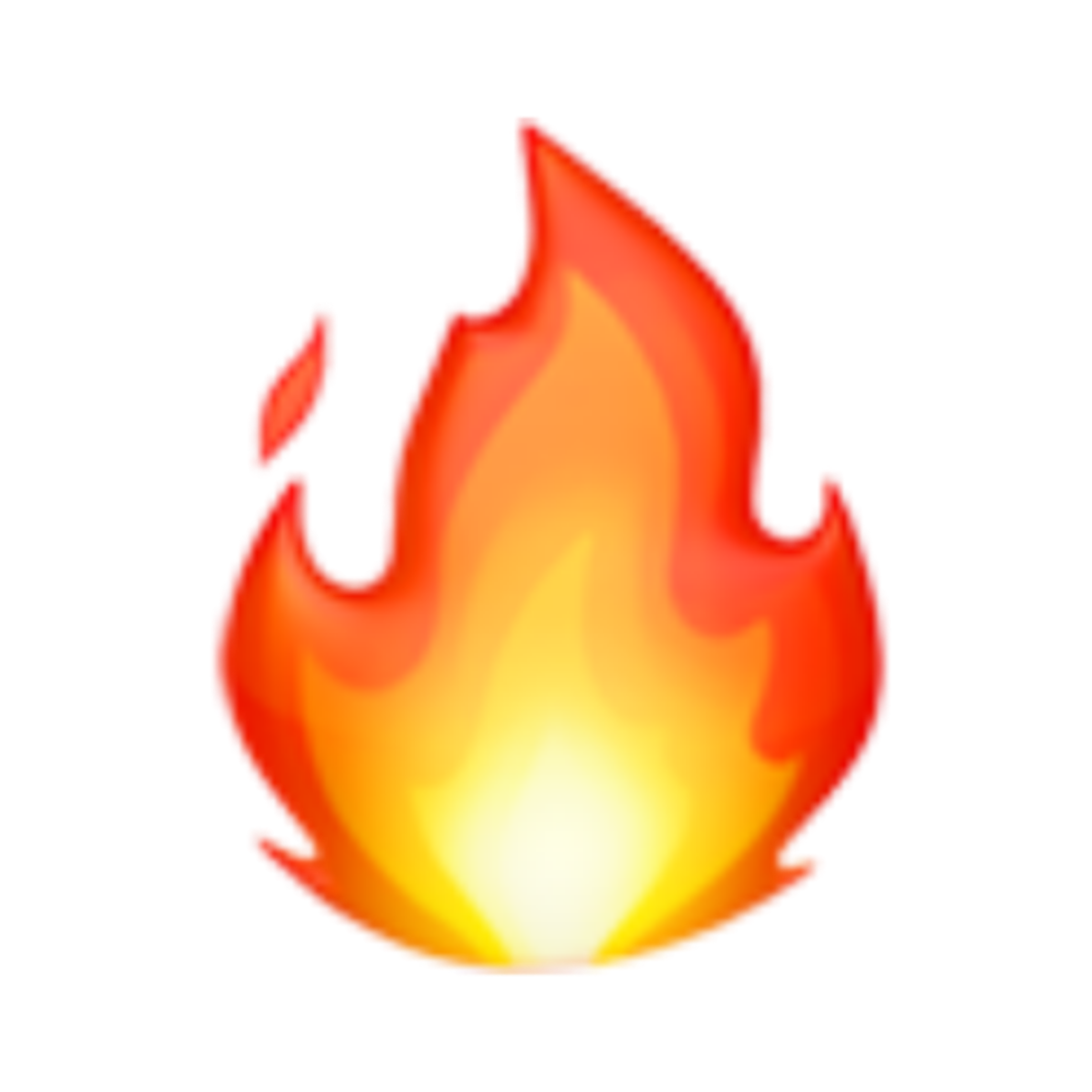 emoji flamme fire apple - Sticker by izuku_gacha_