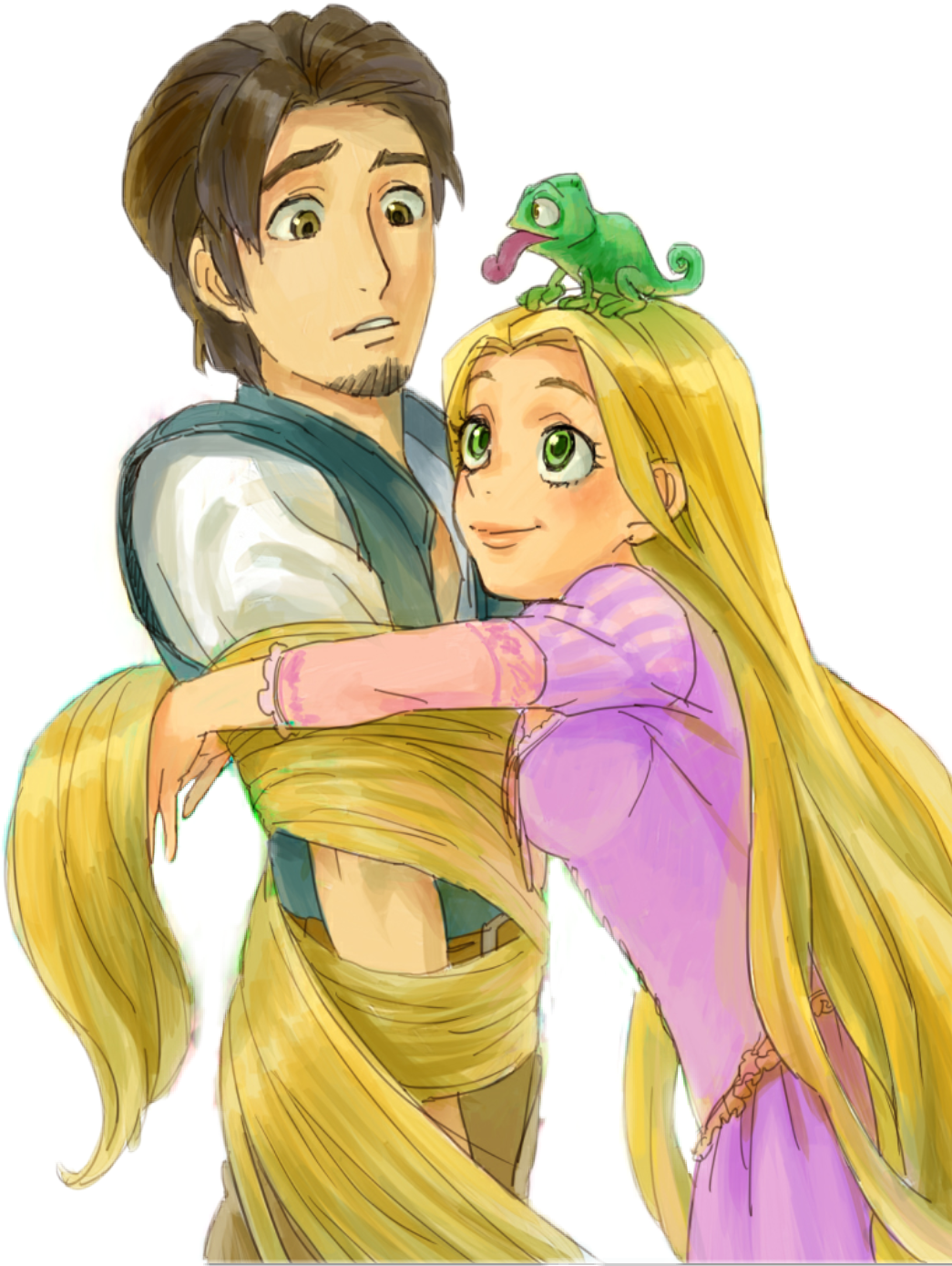 cartoon disney tangled rapunzel sticker by @nrggiulia83