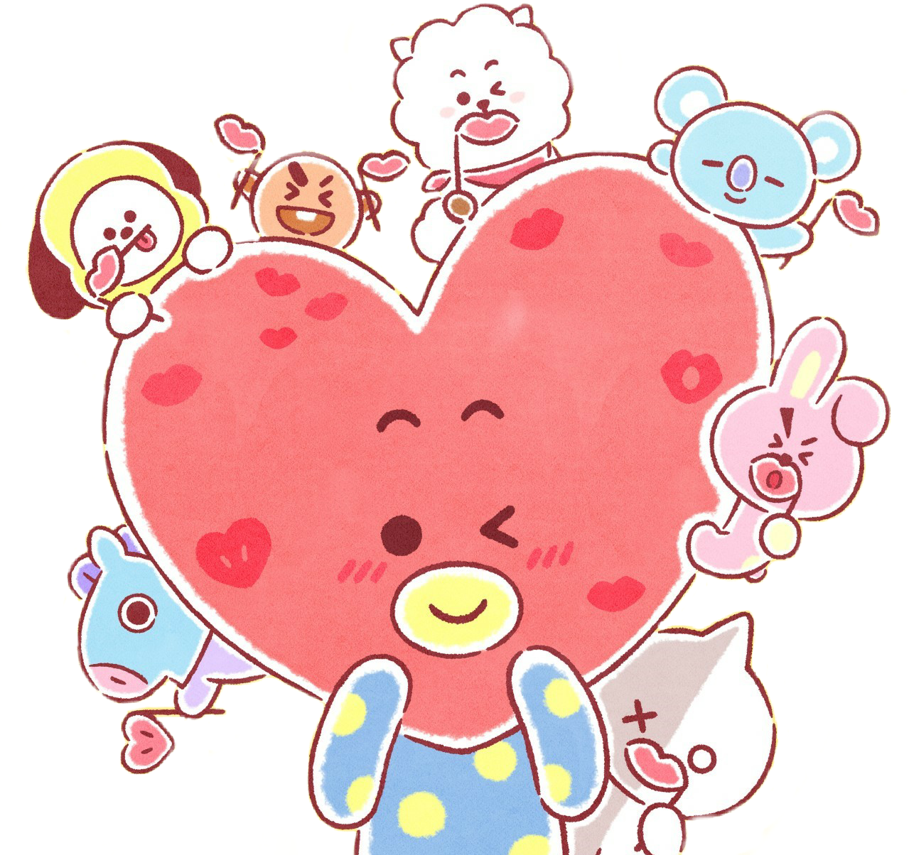 tata bt21 koya rj shooky sticker by @cristinasegura80