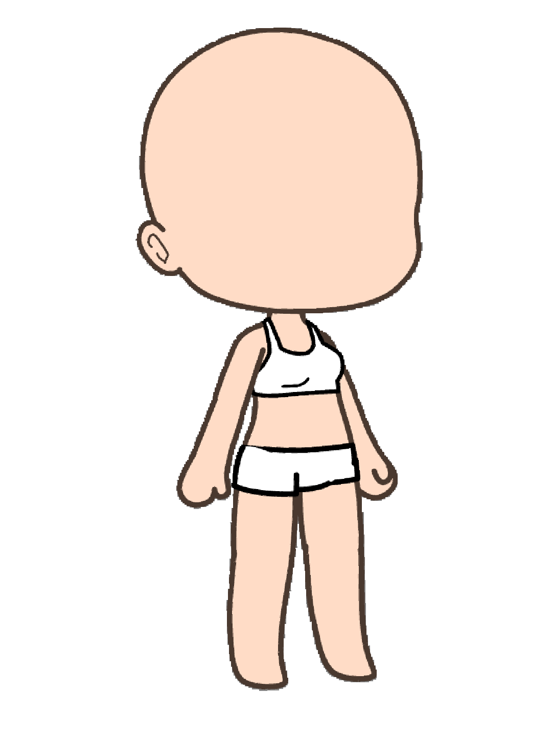 Body Base Pose Gacha Life Cute - Gachabody Gacha Sticker By Ish Me ...