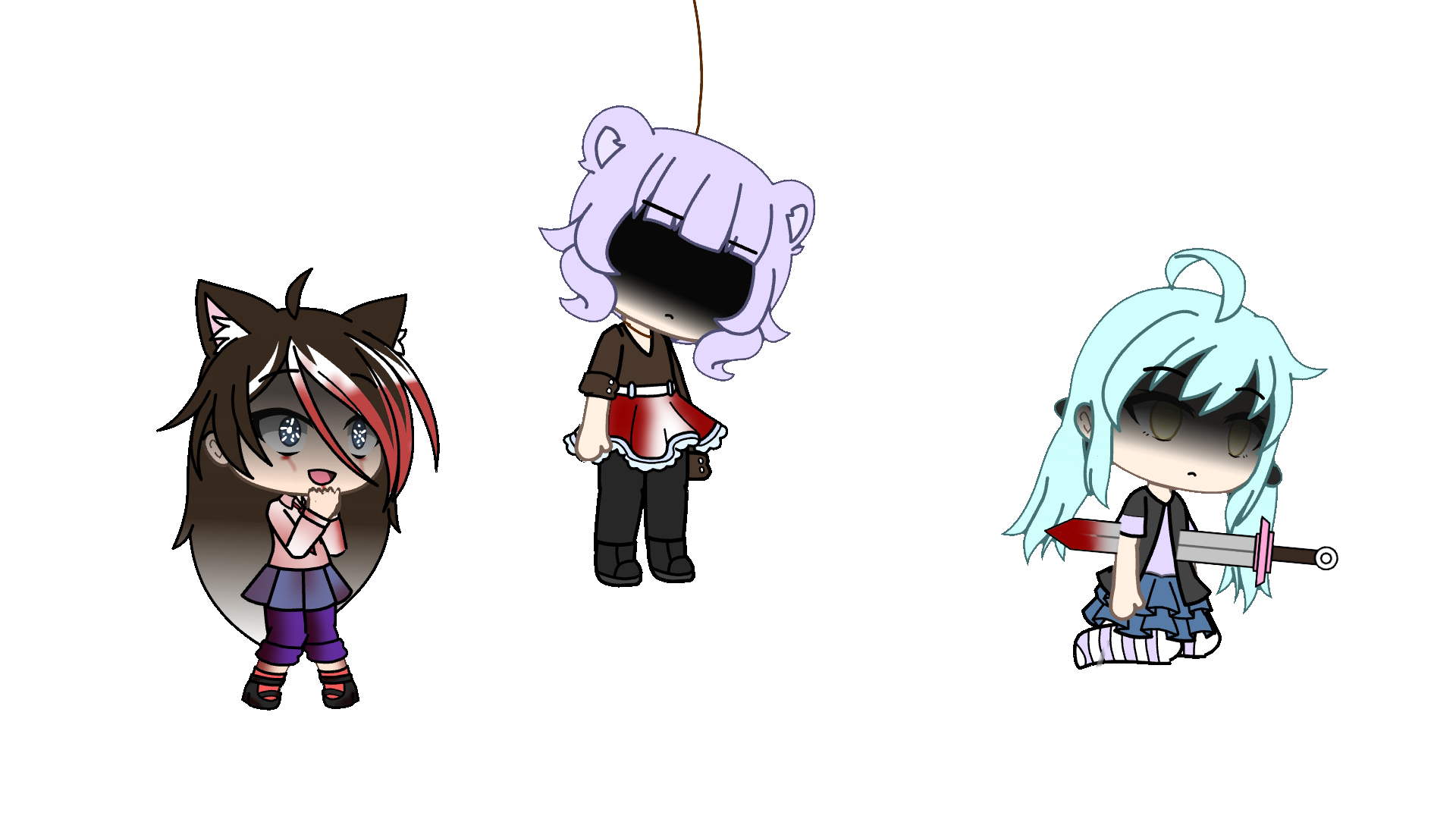 Yandere Blood Gore Ish Creepy Sticker By Y E N N I