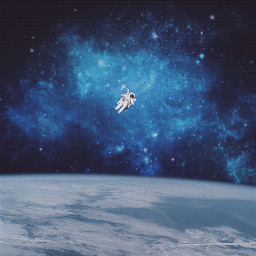 freetoedit space astronaut galaxy photomanipulation