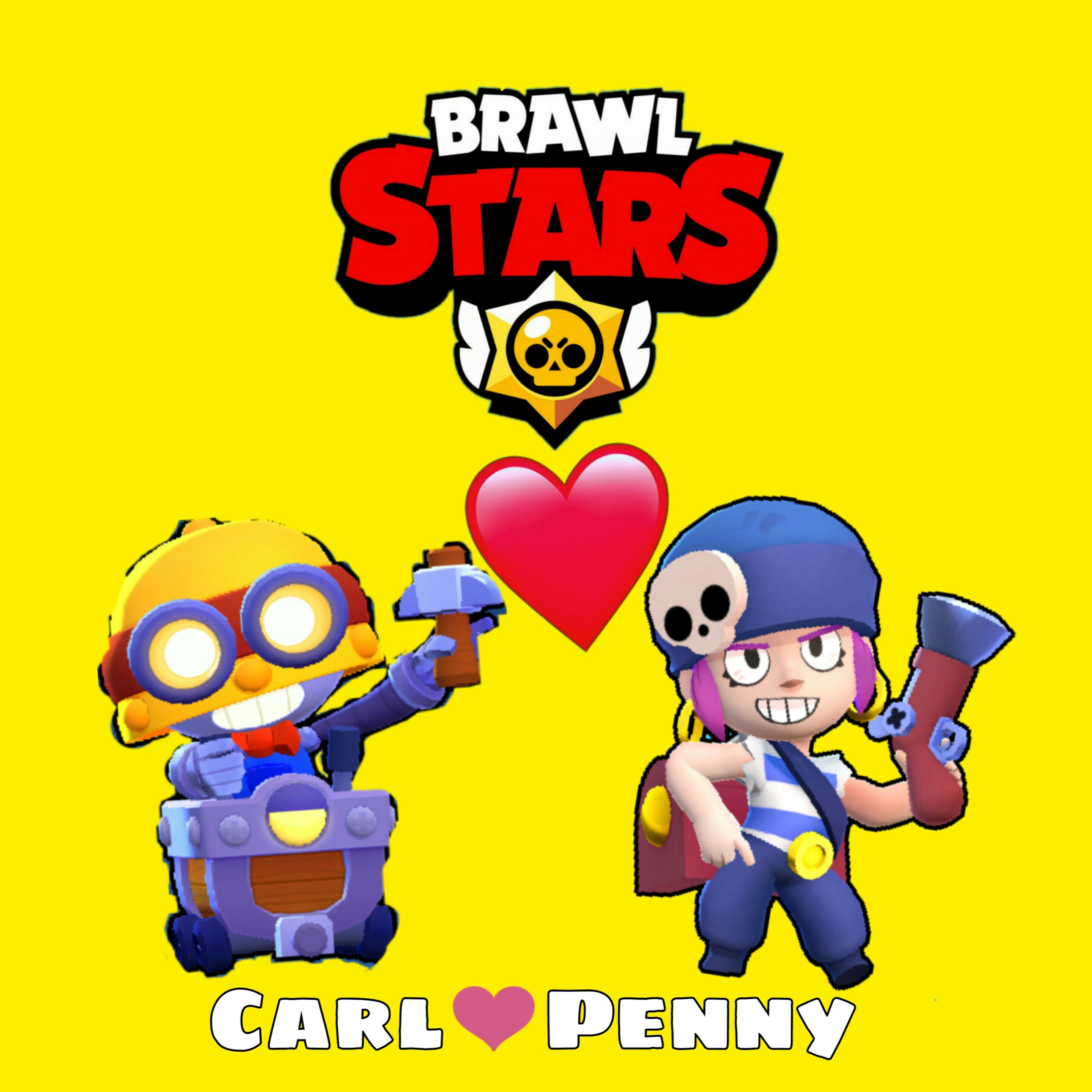 Brawlstars Carl Penny Image By Selin Kiraz - brawl stars carl vs penny