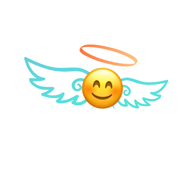 emoji wings halo angel Sticker by Tarvernator4life