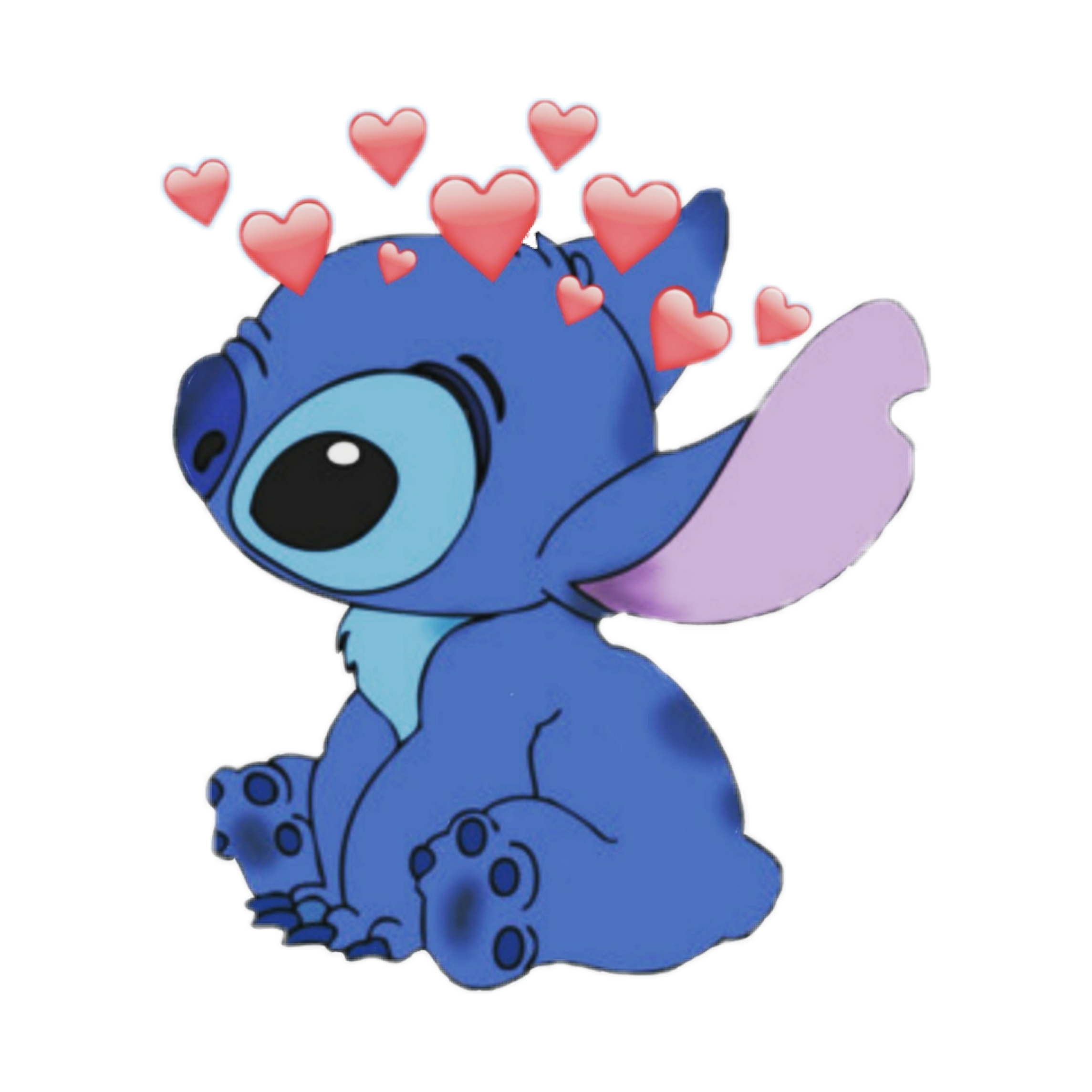 This visual is about stitch cute heartcrown blue freetoedit #stitch #cute #...