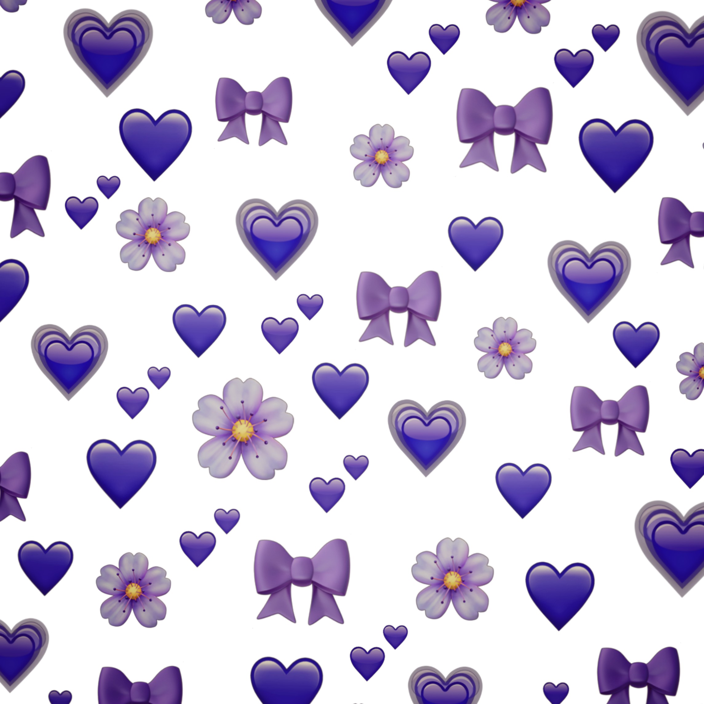 Фиолетовые сердечки для фотошопа