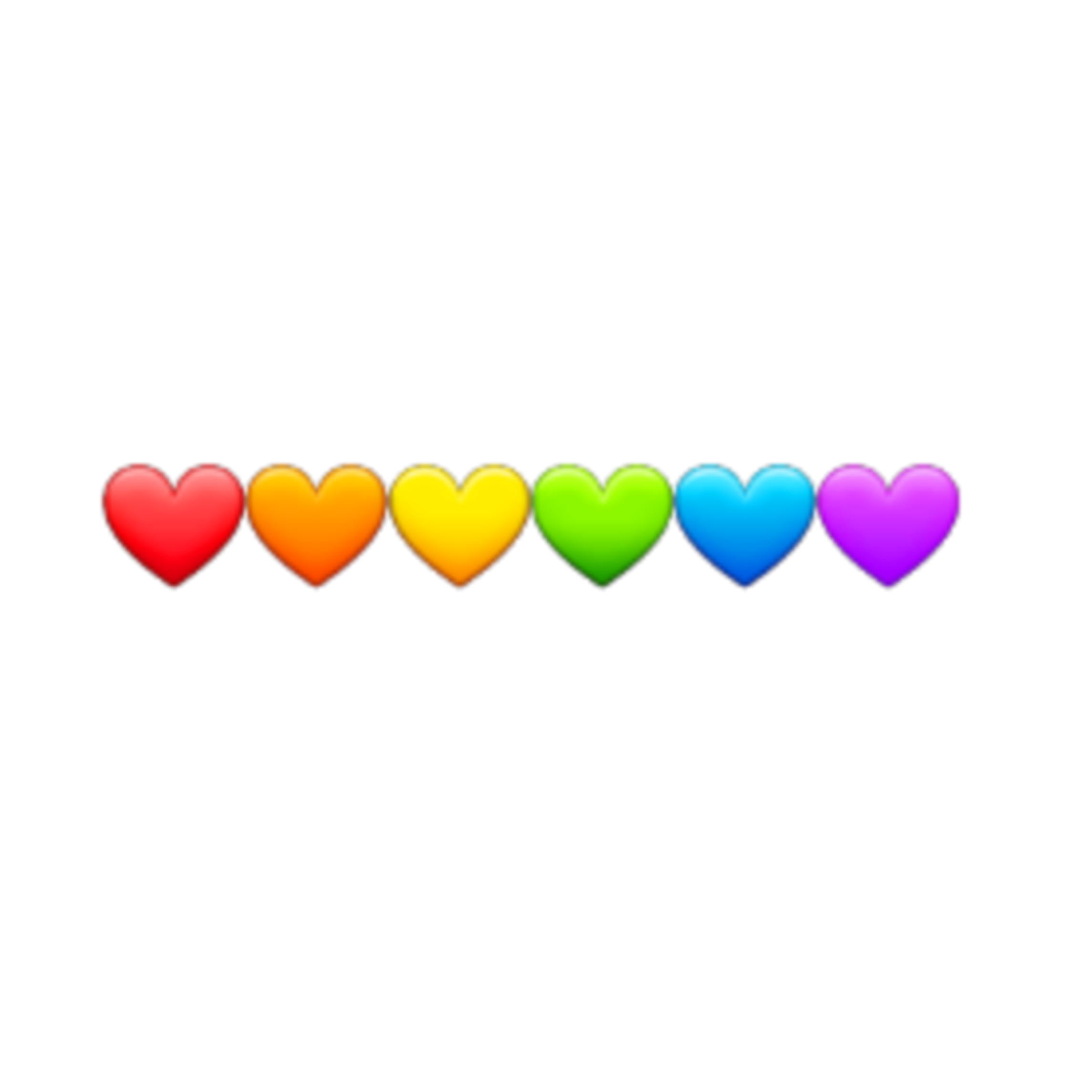 Rainbow Hearts Heart Sticker By Dilucshotgirlfriend