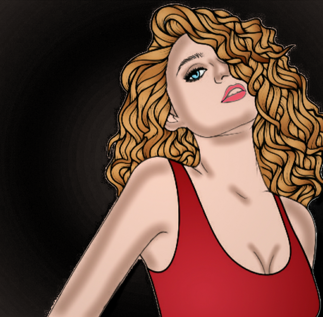 Sexy Girl Pose Hairstyles Curly Hair