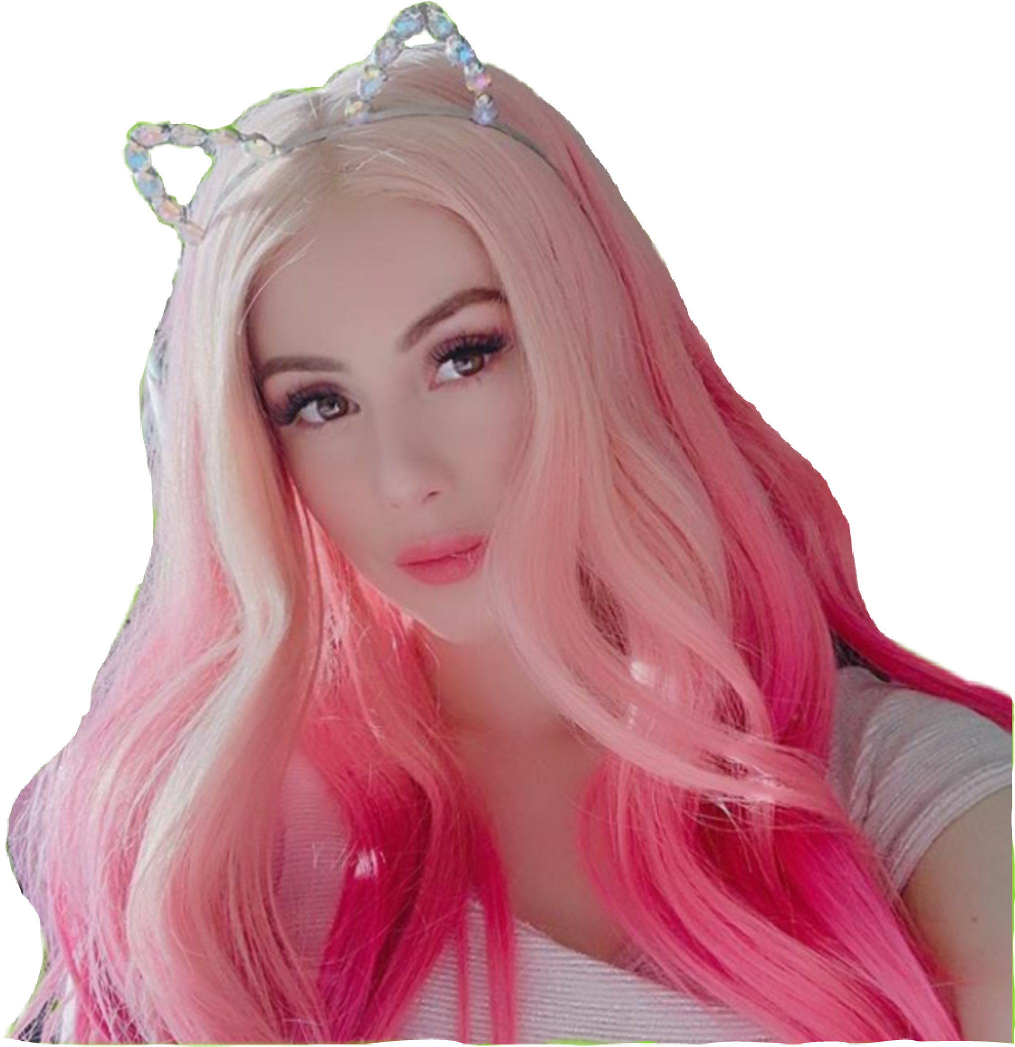 Leah Ashe Pink Edit Fandom New Sticker By Woomy - woomy transparent roblox transparent meme on meme