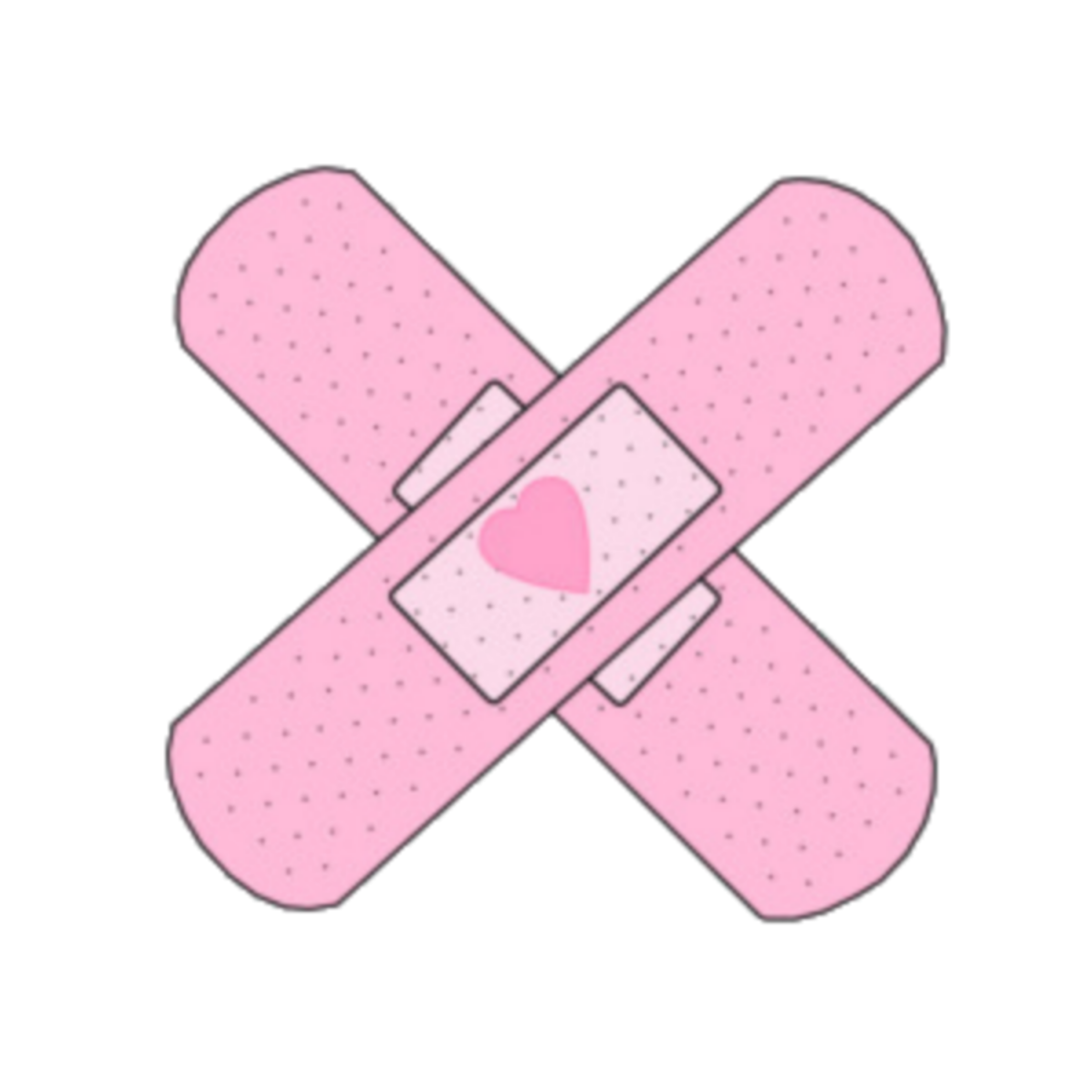 bandaid pink aesthetic 299616849089211 by @cakedesings
