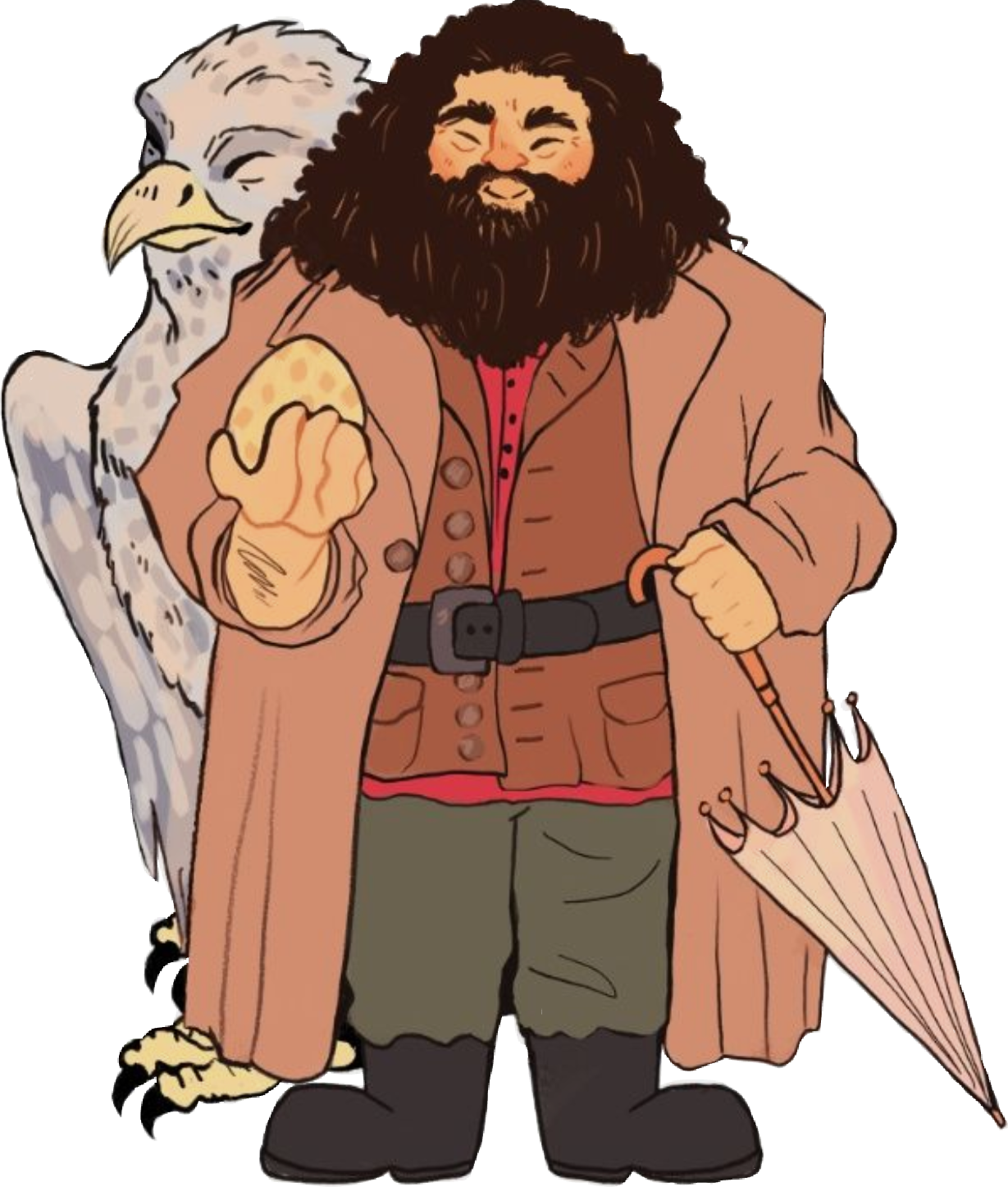 Hagrid Drawing Svg Free Library Harry Potter Clipart Transparent Png 