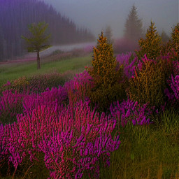 aigenerated digitalart modernart artisticexpression colorful womboart landscape foggy myedit freetoedit