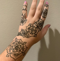 handart hand art flowers henna madebyme donebymyself