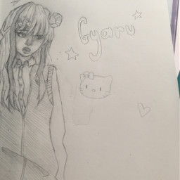 freetoedit sketch draw drawing gyaru hellokitty cute japan