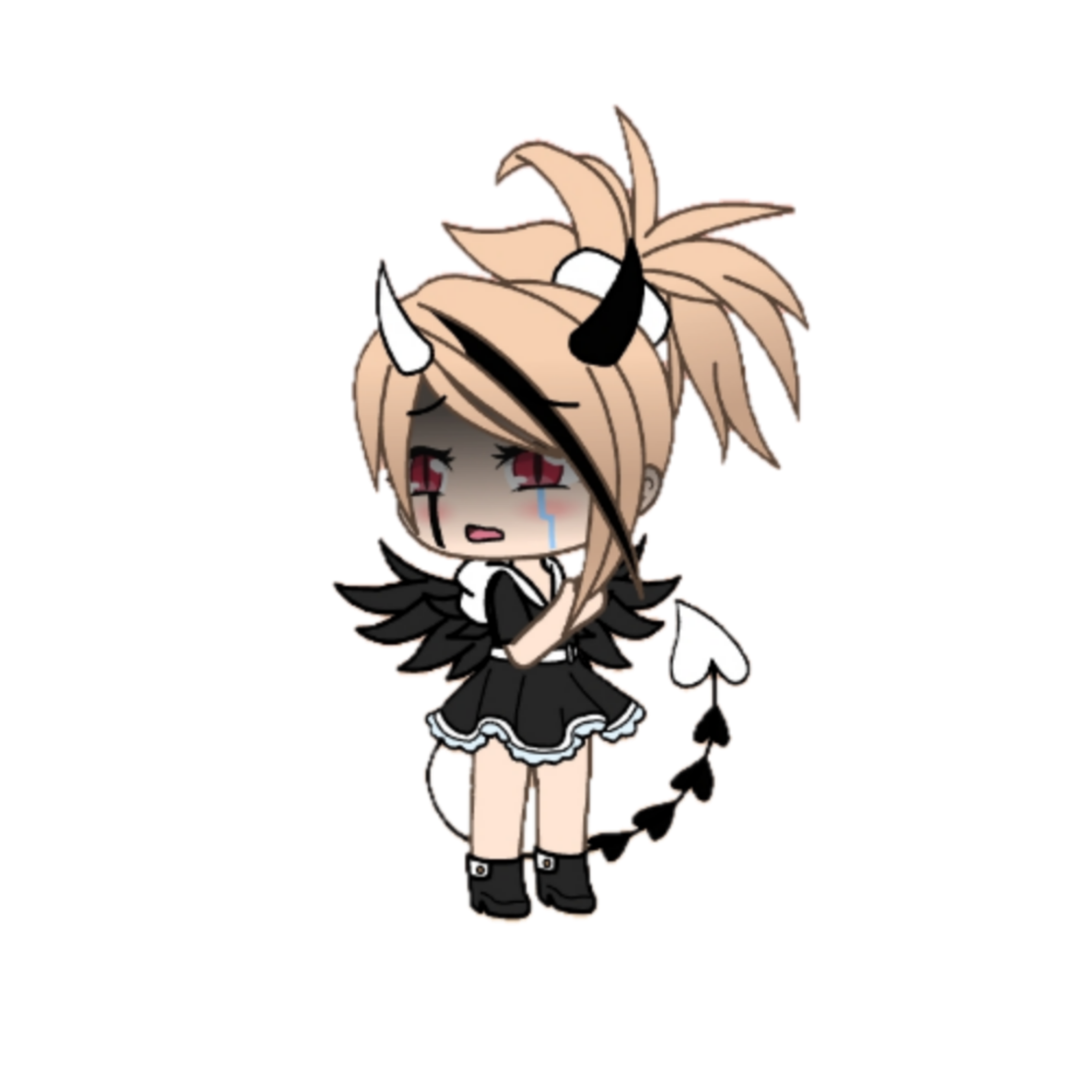 Gacha Gachalife Sad Traurig Devil Demon Sticker By Lia