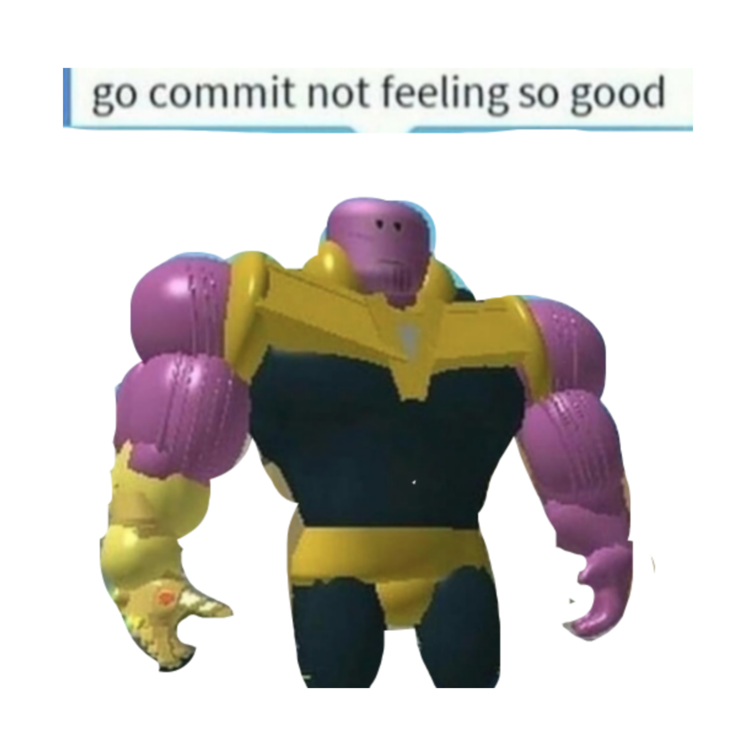 Thanos Meme Memes Sticker By 𝗧𝗮𝗸𝗲𝗷𝗶 - t pose thanos roblox thanos meme on meme