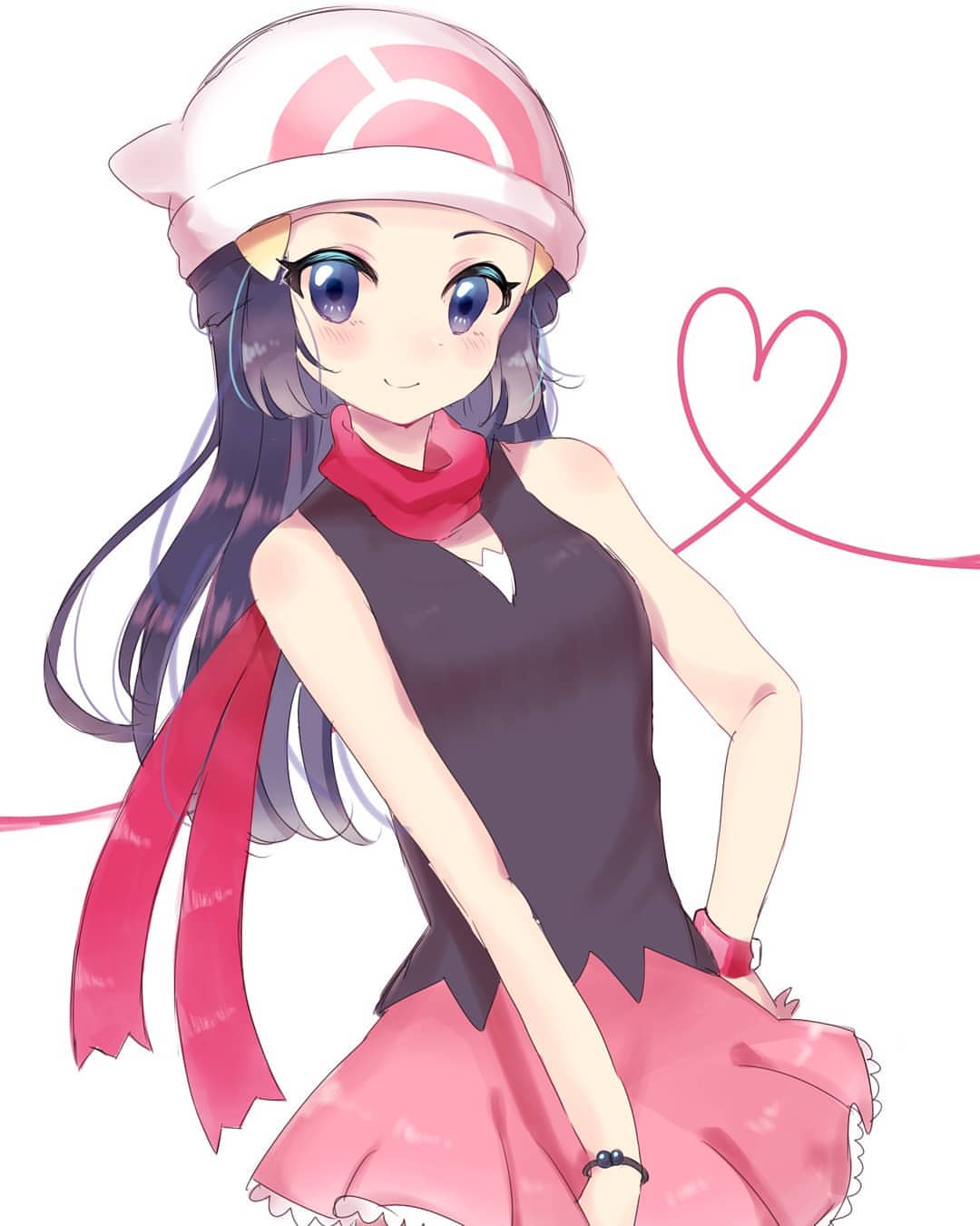 This visual is about freetoedit pokemon dawn trainer animegirl 😊 #freetoed...