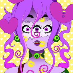 freetoedit teenager girl purple monstergirlmaker