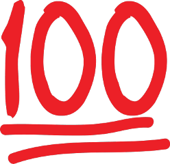 100 sticker red freetoedit