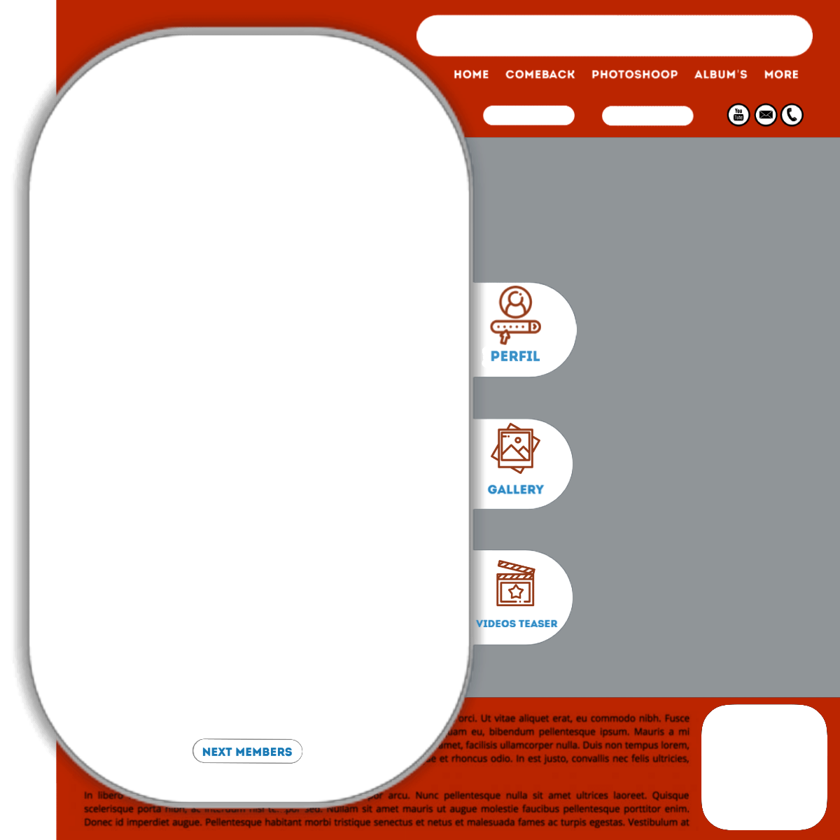 Template Aesthetic Rojo Freetoedit Sticker By editmoon