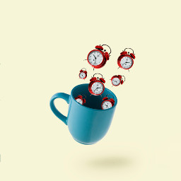 cup time freetoedit clock minimalism
