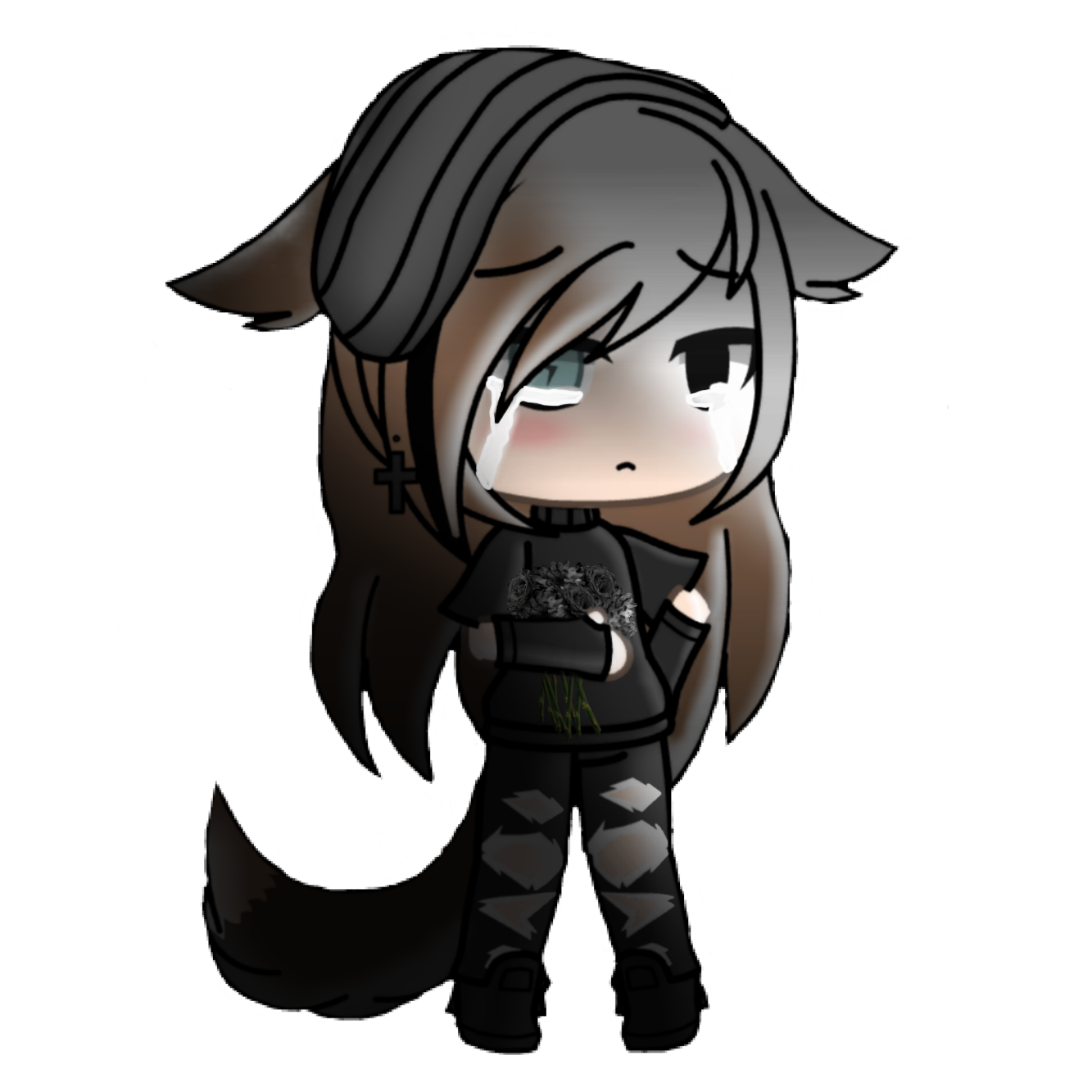 broken sad depressed gacha sticker by @ambertjewoof