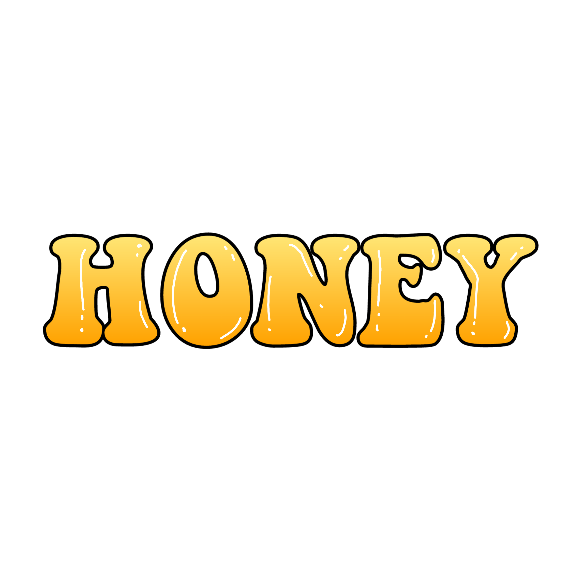 honey aesthetic text aestheticyellow sticker by @peachyann_