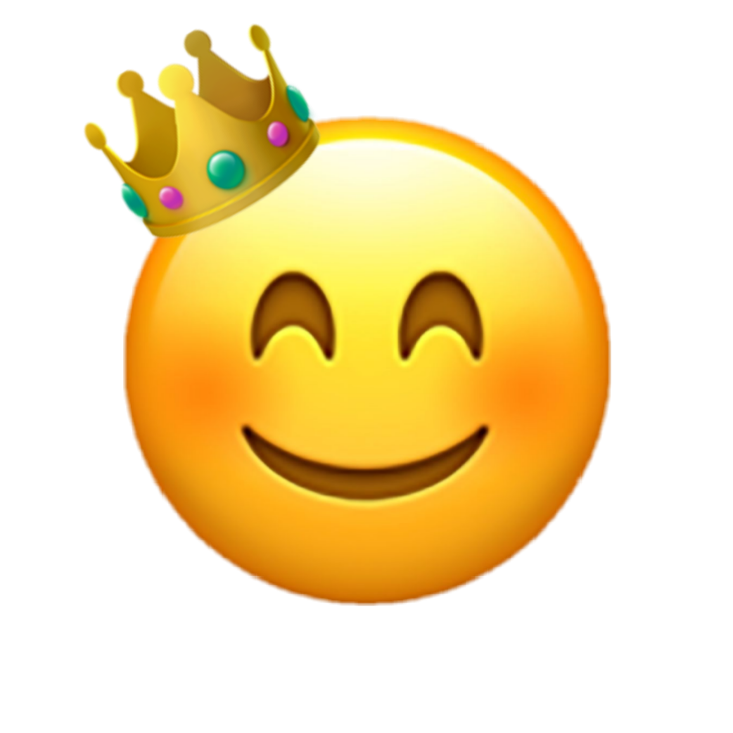 This visual is about emoji iphone crown smile king freetoedit #emoji #iphon...