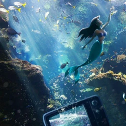 freetoedit littlemermaid tv movie underwater ircretro