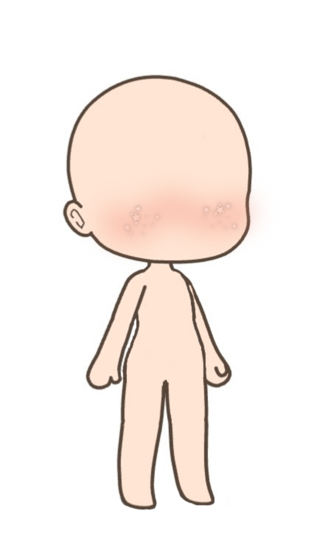 Gacha Body Template Cute - Quria Wallpaper