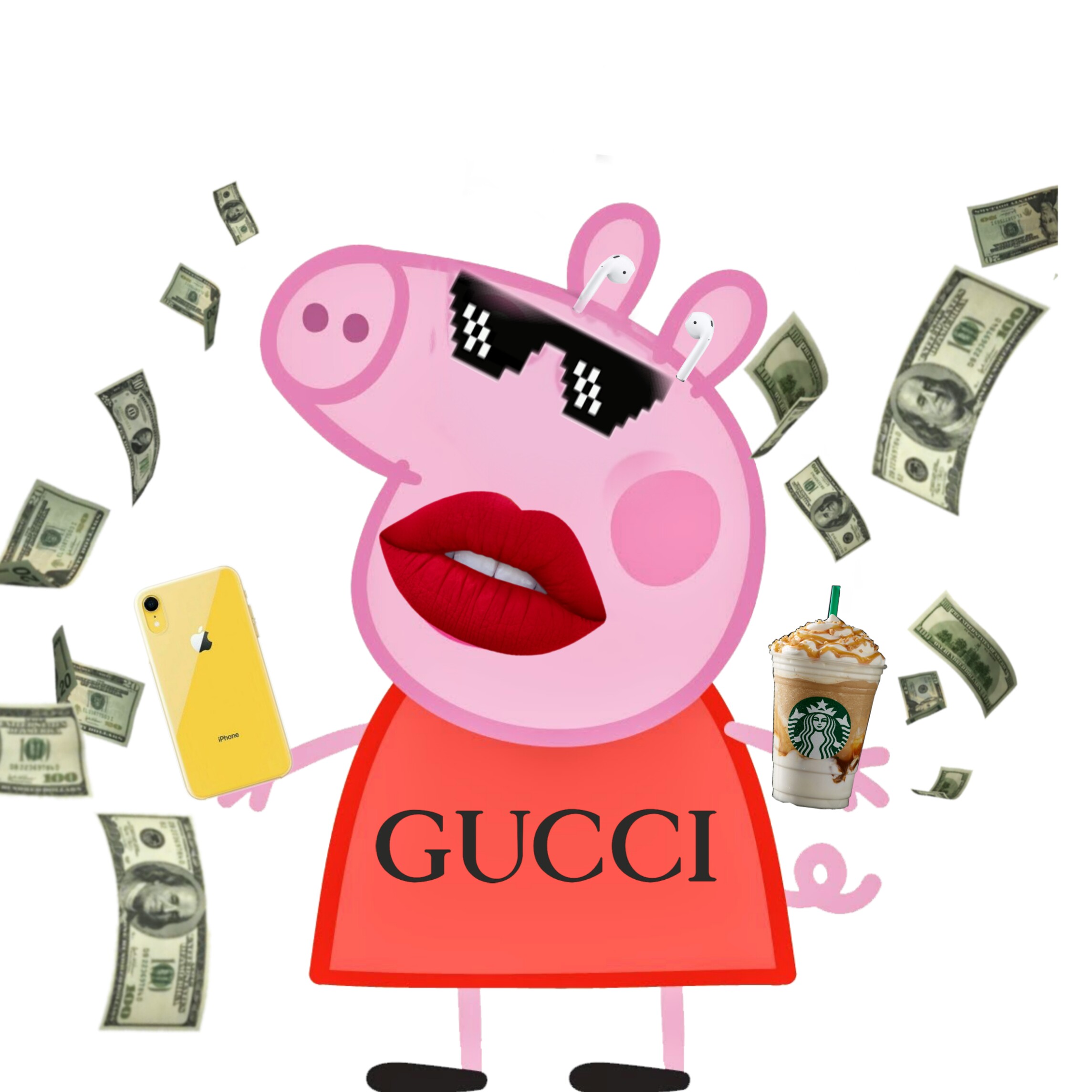 peppapigmeme peppapig gucci money image by @cole__sprouse__