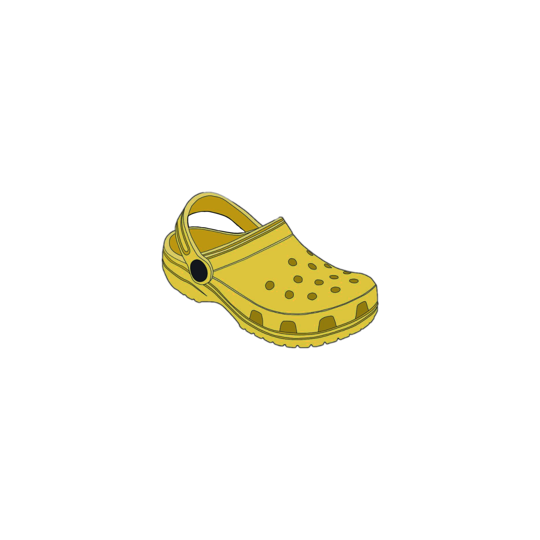 yellow crocs sticker