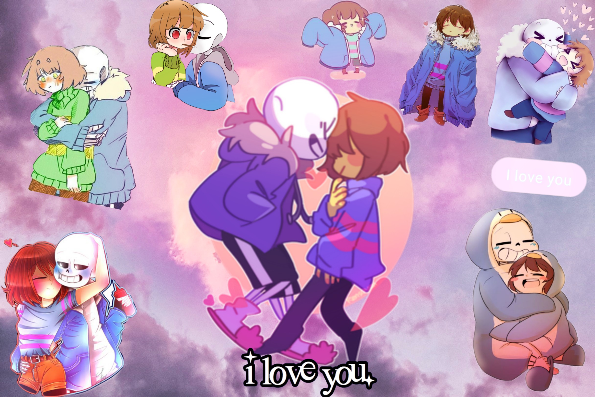 Undertale Frisk Sans Cute Couple Image By Nat S