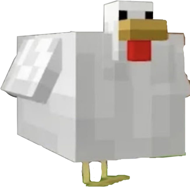 Minecraft Chicken Freetoedit Minecraft Sticker By Nickpki