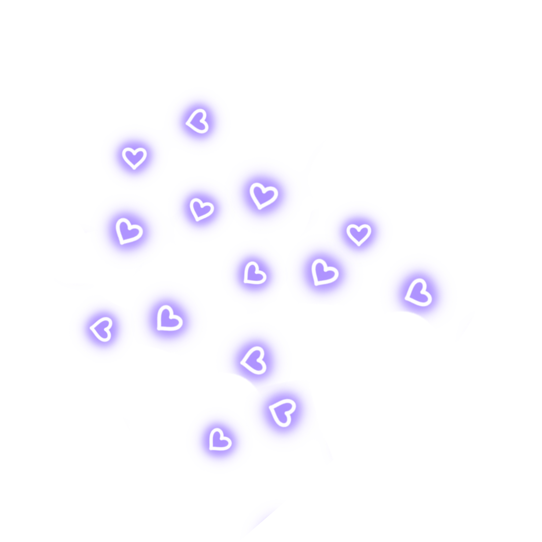 purple neon glowing heart 308543490091211 by @agdemoss80