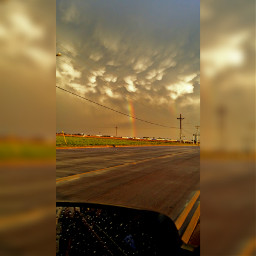 ontheroad challenge clouds rainbow freetoedit