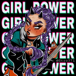 freetoedit girlpower girl draw illustrator