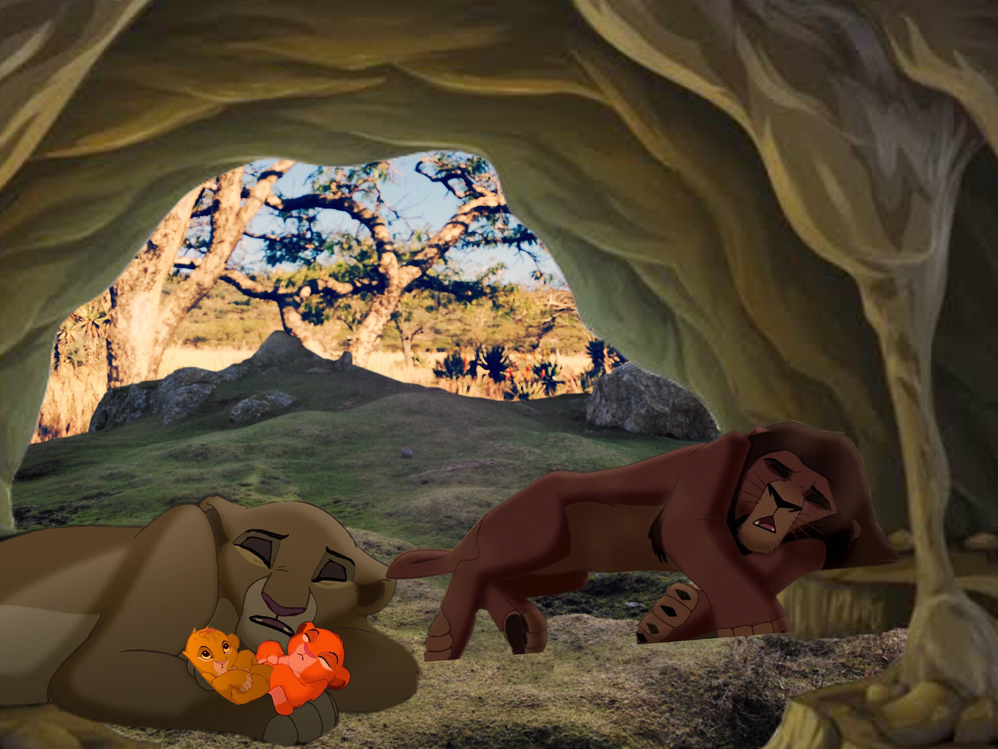 the lion king kovu and kiaras cubs