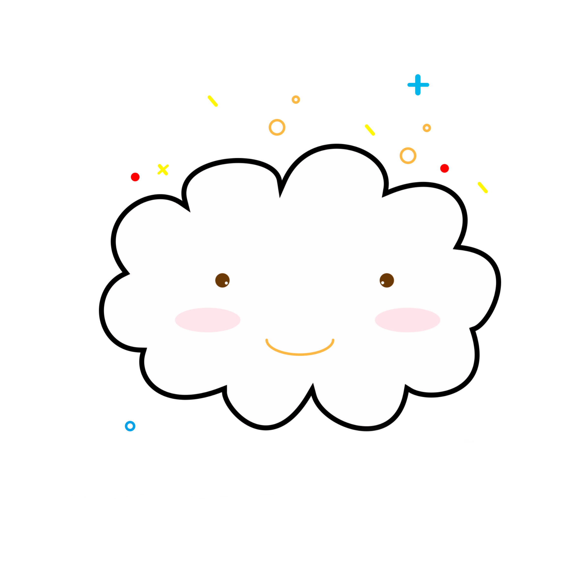 ftestickers-cartoon-cloud-emoji-cute-sticker-by-pann70