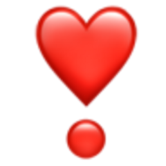 freetoedit heart dot red emoji