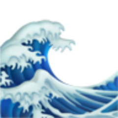 emoji wave waves iphone ios freetoedit