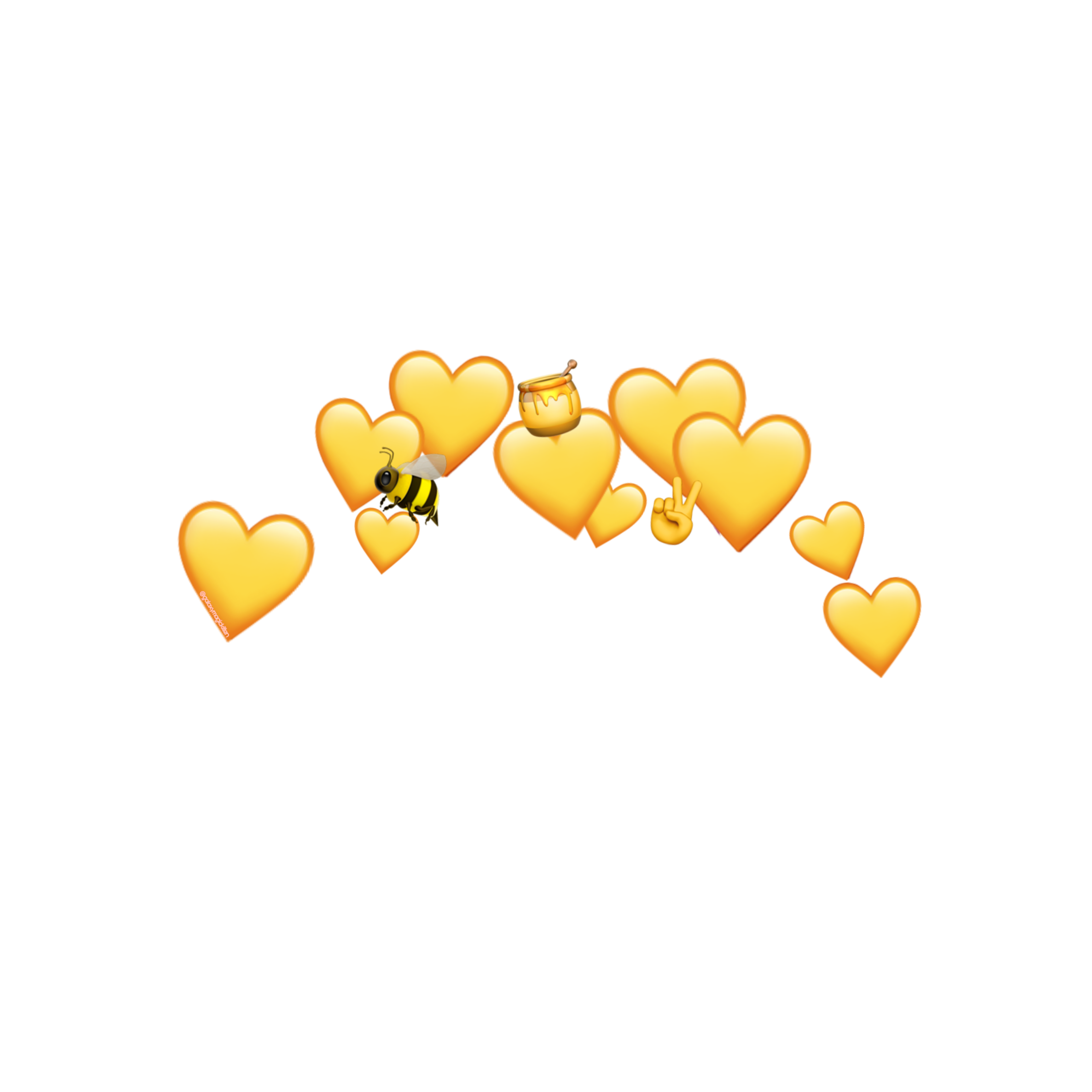 yellow hearts