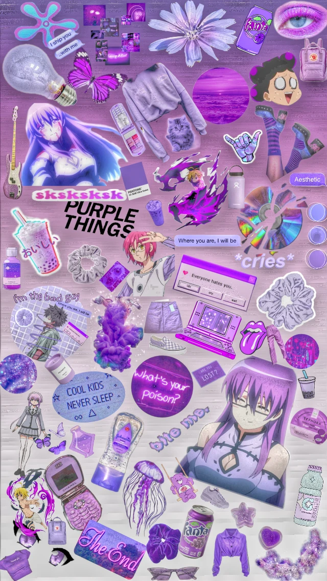 Akamegakill Anime Wallpaper Purple Freetoedit